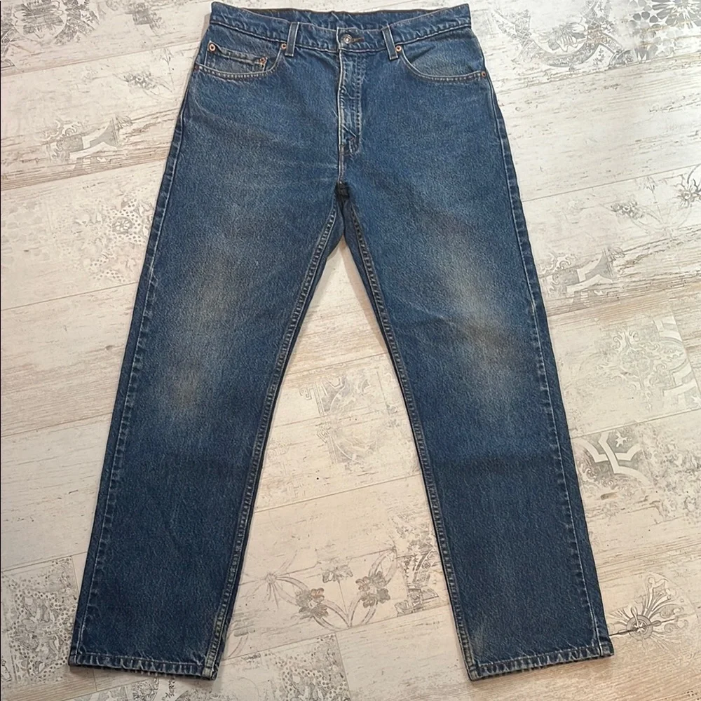 Levi’s Men’s 505 Regular Fit Straight Leg Blue Jeans Size 34x30